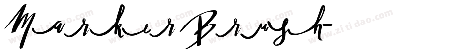 Marker Brush字体转换
